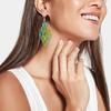 Vintage Colorful Hollow Leaf Drop Dangle Earrings For Women Girls 2023 Fashion Jewelry Lightweight Long Boho Delicate Earrings