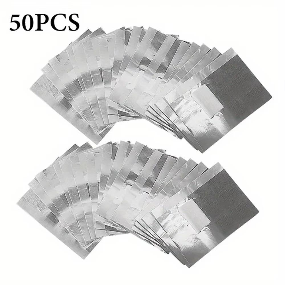 Gifts Aluminium Foil Nail Art Soak Off Polish Portable Gel Remover Nail Removal Wraps Towel Silver Remover Nail Wraps
