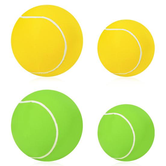 Squeaky Dog Tennis Ball Dog Chew Toy Fetch Ball Interactive Dog Training Toy for Outdoor Fetch Toss-and-Catch Game