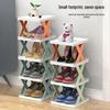 Nordic Plastic Folding Shoe Rack for Entryway or Bedroom