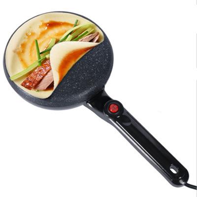 Máquina para hacer crepes eléctrica de 220 V, máquina para hacer panqueques y pizzas, plancha antiadherente, máquina para hornear pasteles, electrodoméstico de cocina, herramientas de cocina