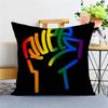 LGBTQ Art Pride Lesbian Gay Rainbow Flag Pillow Anime Pillow Sofa Bed Head Pillow Cover Cushion Cover X Cm Fashion