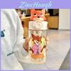 Zootopia Nick And Judy Plastic Straw Cup With Tritan Material For Kids