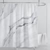 Marble Waterproof Shower Curtain Waterproof Shower Curtain for Bathroom Decor Printed Washable Shower Curtain with Hooks