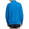 Adidas Solid Color Zip-Up Knit Sweater Men Tops Blue IA2499