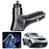 Portable 38W Double  USB Car Chargers Plastic Vehicle Chargers Simple Operate for Safe & Efficient Multiple Device Charg