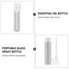 FRCOLOR 1ml Refillable Glass Perfume Sample Bottles, Clear, Mini Portable Travel Containers, Pack of 100