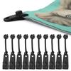 Outdoor Tent Retaining Clips Windproof Fixing Clamp with Bungee Cord for Camping Awning Caravan