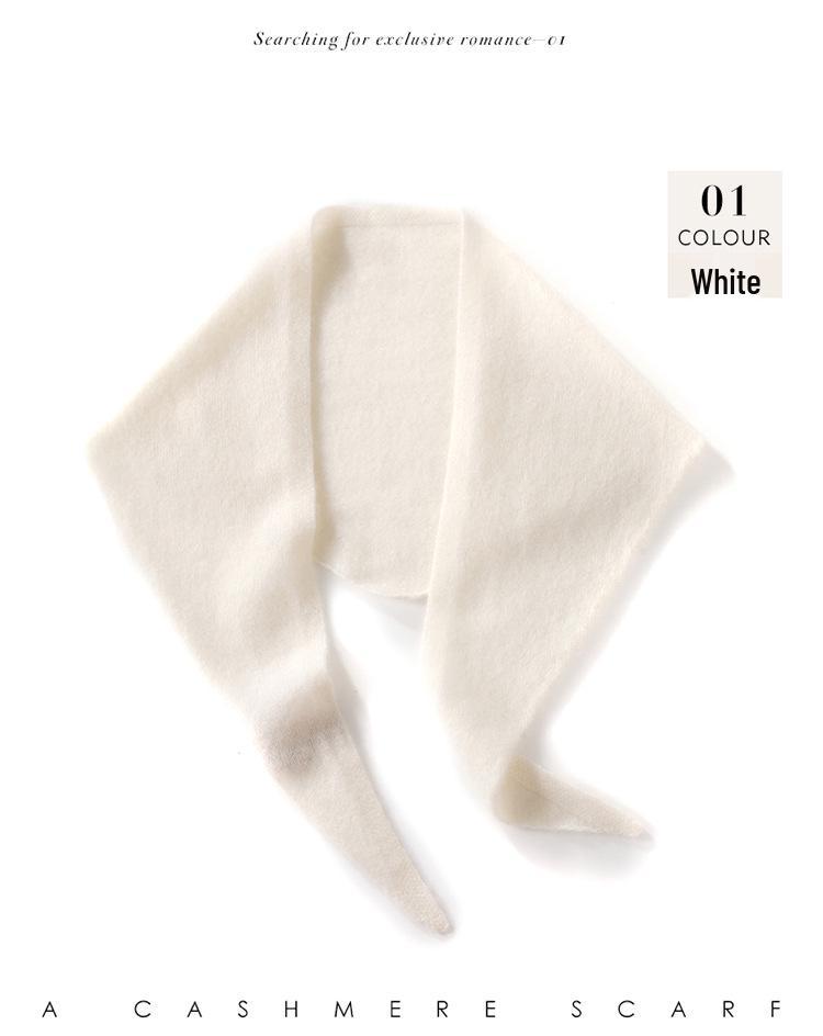 Women's 100% Pure Cashmere Triangle Scarf - Soft, Warm & Fashionable for Autumn/Winter