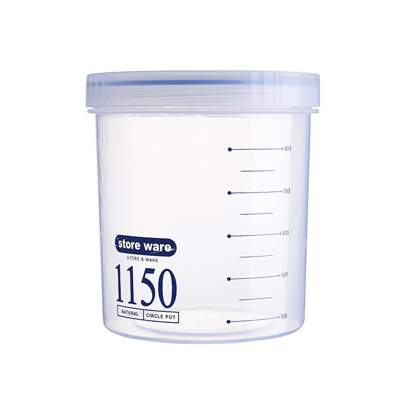 Luftdichtes Lebensmittelaufbewahrungsbehälter-Set Küche Transparent Versiegelte Dosen Lebensmittel-Organizer