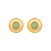 Earrings - LUXENTER - Tezo - 18-carat Gold Finish - Turquoise (malachite) - Hypoallergenic Steel
