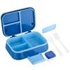 Large Capacity 2 Tier Bento Lunch Box Microwave Dishwasher Safe Portable Meal Prep Container for Students Adult Fruit Salad Box