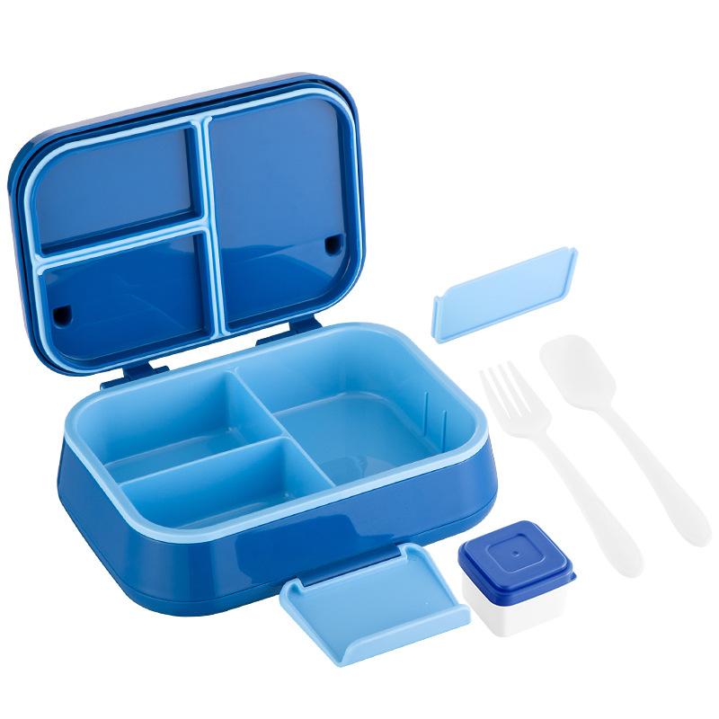 Large Capacity 2 Tier Bento Lunch Box Microwave Dishwasher Safe Portable Meal Prep Container for Students Adult Fruit Salad Box