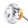 Motorcycle LED Headlight Projector Lens Dual Angel Devil Eye Head Lamp   Type Blue Pink