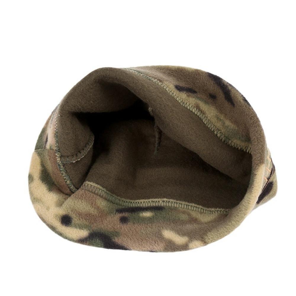 Camouflage Fleece Thermal Cap, Cycling Cap, Winter Windproof Cap, Outdoor Sports Scarf, Cold-proof and Thickened Headgear.