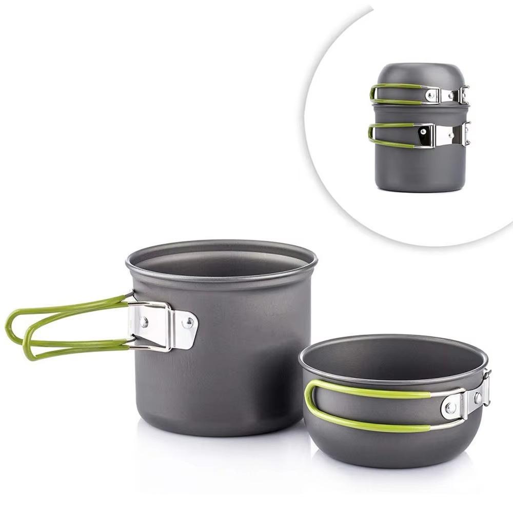 Ultralight Camping Cookware Set Portable Outdoor Cooking Pots Hiking Trekking Picnic Fishing Tableware