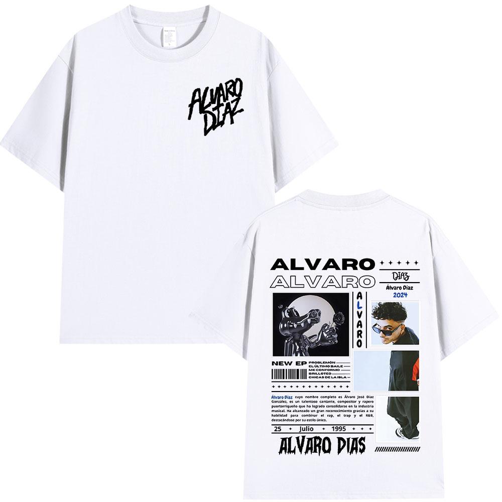 Alvaro Diaz Sayonara Album Graphic T Shirts Unisexs Clothing Hip Hop Fashion Oversized Short Sleeve Tshirt Casual Cotton Tshirts