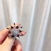 Bo Xin Yun Luxury Zirconia Snowflake Brooch: Classic Anti-exposure Accessory Pin