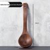 Ningzhao Wenge Wood Long Handle Deep Soup Ladle