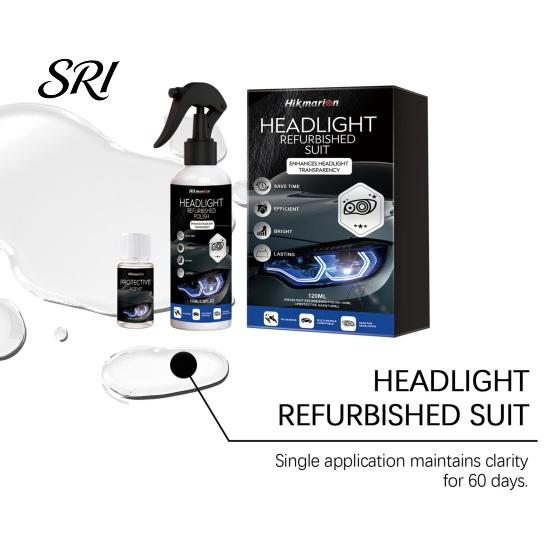 Durable Car Wax Headlight Restoration Kit, Lens Polish Cleaner for Yellow Haze, Easy Apply UV Protection Remover, Restore Clarity Shine, Surface