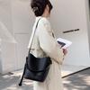 Cowhide Women's Bag New Bucket Bag Women's Messenger Bag Portable High-end Niche Single Shoulder Leather Women's Bag