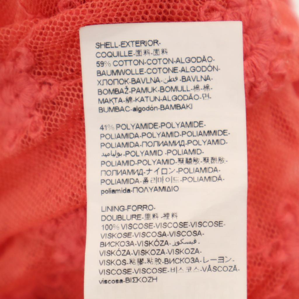 Desigual Lace Embroidery_ No Sleeve Long Dress 38 Pink Women Used