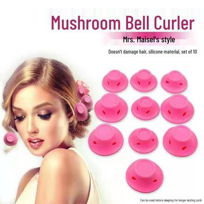 Silicone Lazy Bell Mushroom Hair Rollers - No Damage Sleep Curlers