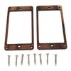2PCS Wood Color Humbucker Pickup Frame Wood Double Coil Mounting Ring  For Guitarists And Luthiers