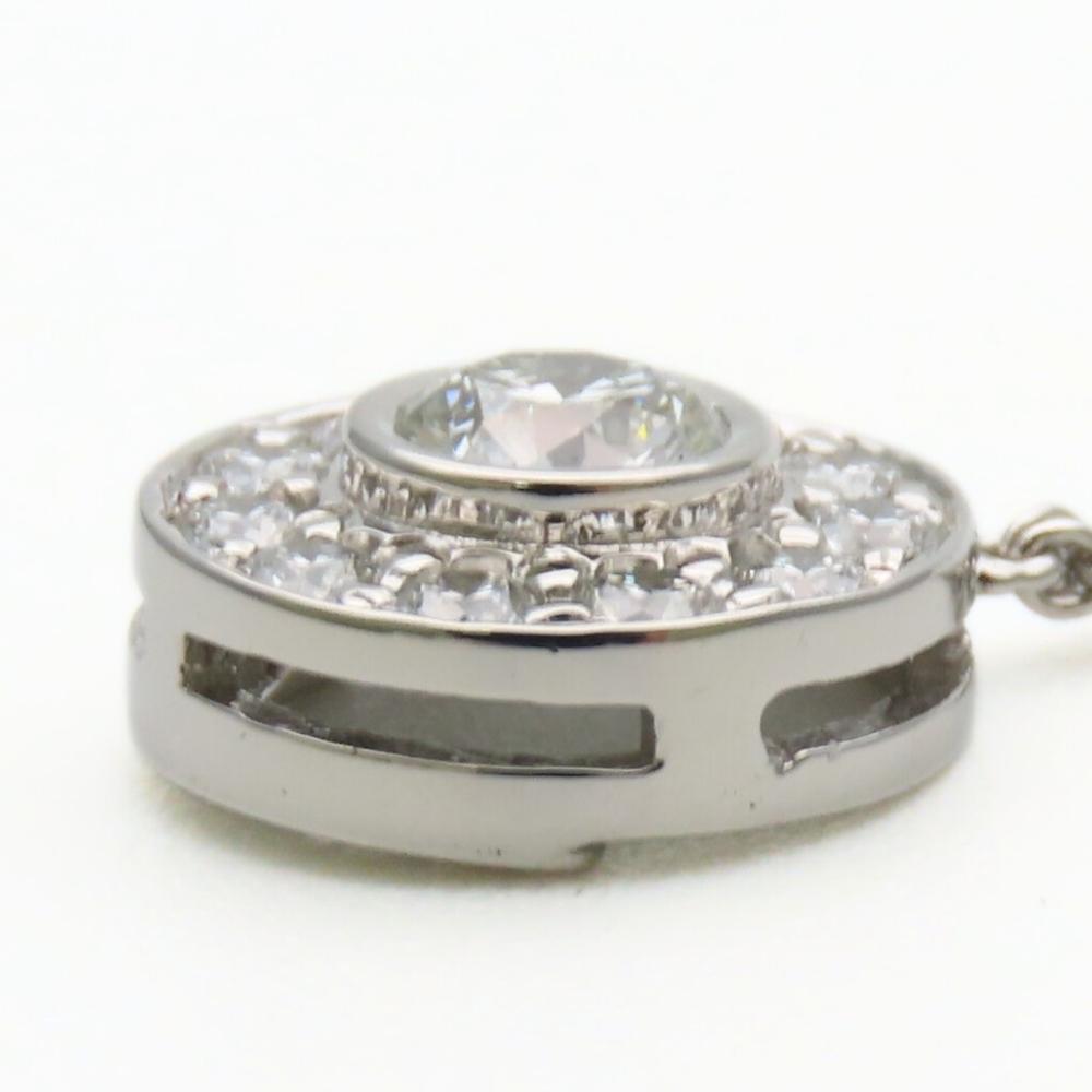 Used TIFFANY&Co. Necklace Circlet Pt950Platinum/diamond 3.2g Platinum Pendant
