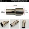 Moderno La Tail YM-305-MJ Conversion Pipe Muffler Pipe Set of 2 Joints, Stainless Steel