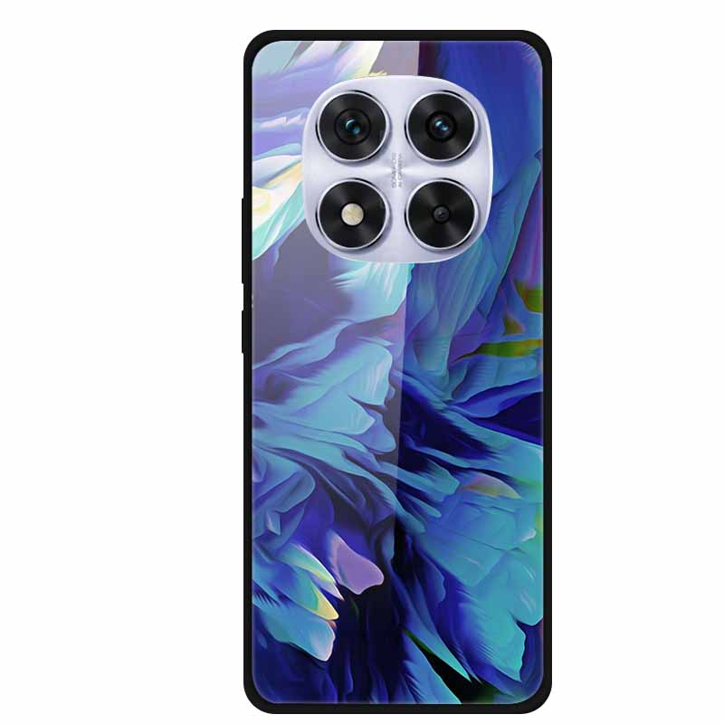 Tempered Glass Case For Xiaomi Redmi Note 14 Pro 5G Back Cover PC Hard Shockproof Cases Beer Marble Texture Cool Fashion Funda