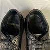 80s STACY ADAMS Vintage Wingtip Business Shoes Size 8.5D 25.5-26.5cm Black(USED)