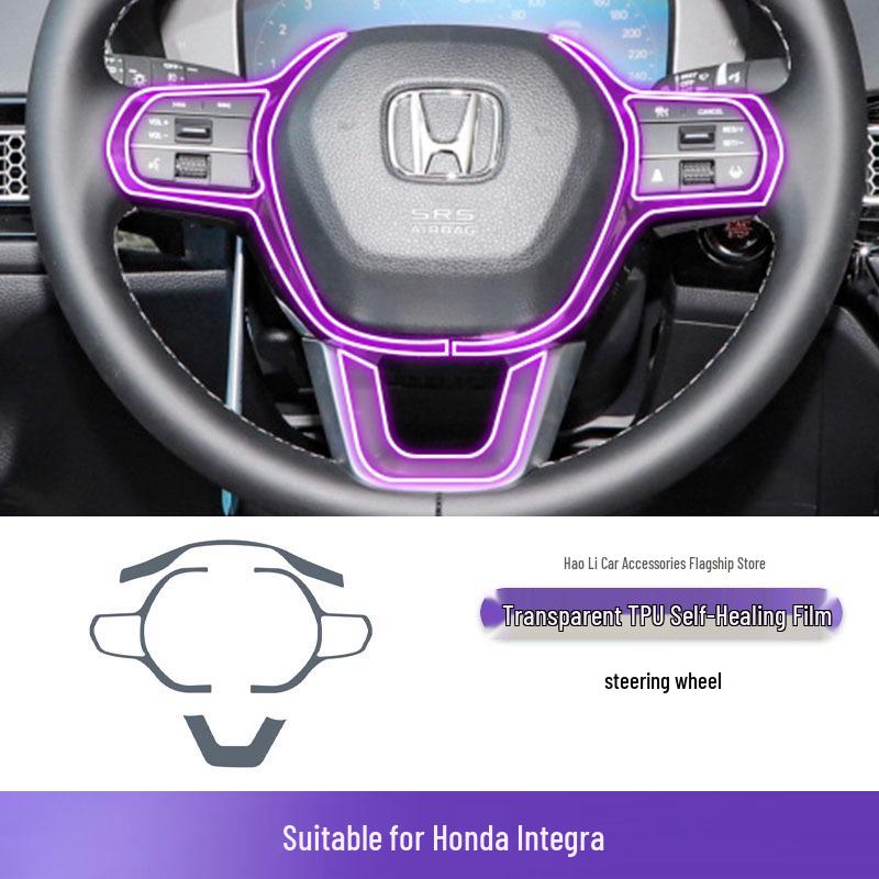 Honda Integra 22-25 Gear Shift Sticker: Transparent TPU Protective Film for Interior.
