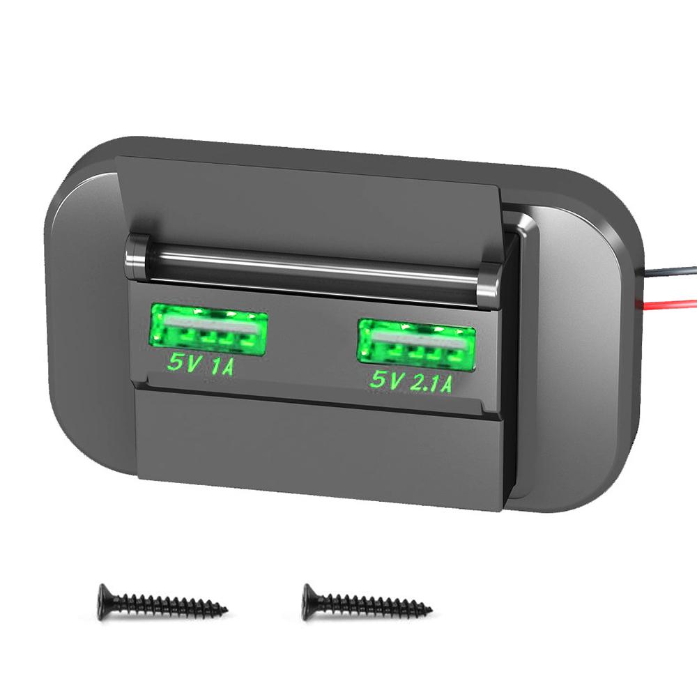 Car Charging Socket USB-C port Waterproof Dustproof Fast Charging Power Adapter for most Cars Motorcycles Boats RV Accessories