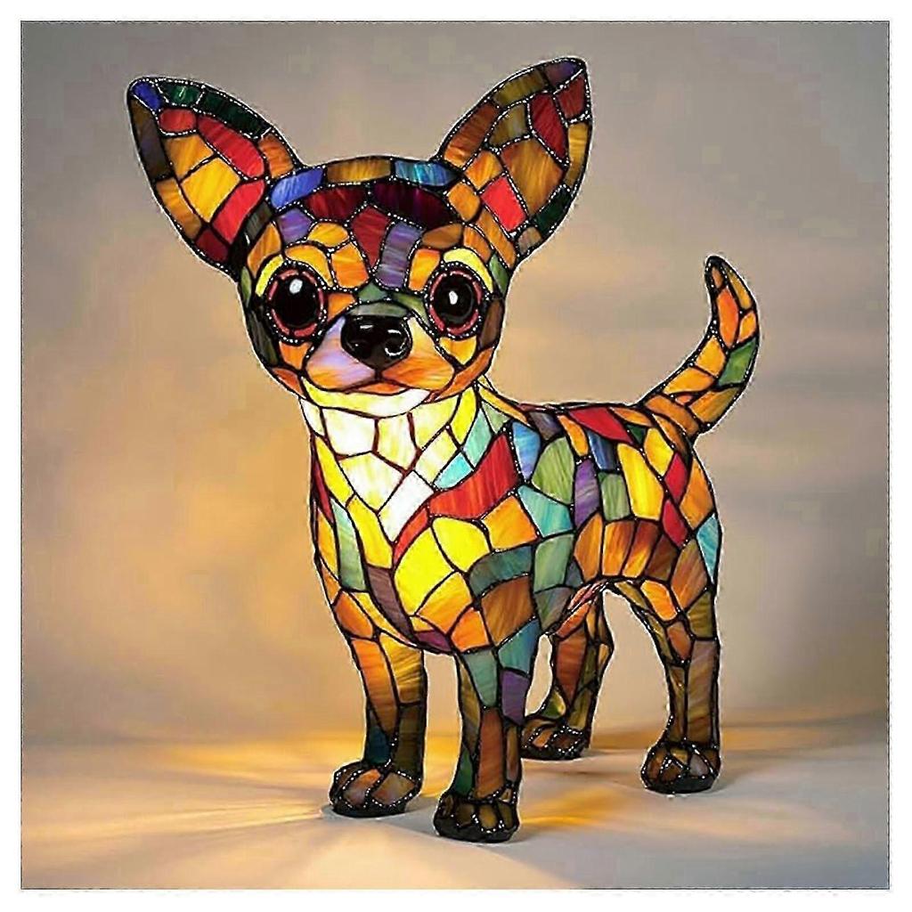 Dog Series Art Night Light Led Light Ornament Puw0611