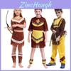 Vibrant Polyester Native American Outfit For Kids Great For Costume Parties And Dance Shows