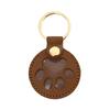 Paw Shaped Keychain Faux Leather Dog Hair Storage Keychain Transparent Pet Hair Souvenir Refillable Keyring Memorial Gift