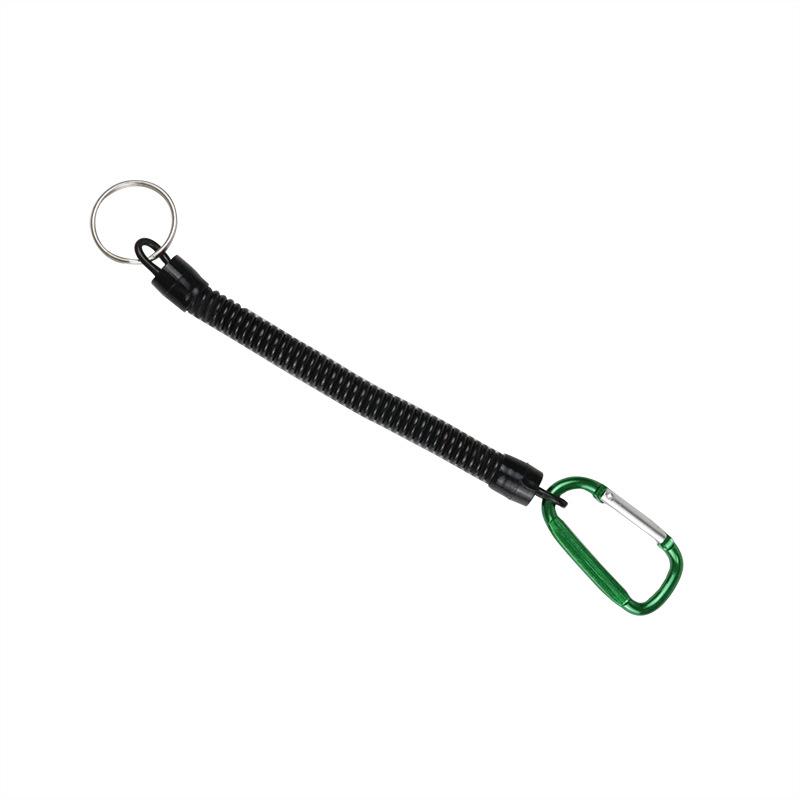 1PC Tactical Retractable Spring Elastic Rope Security Gear Tool Hiking Camping Anti-lost Phone Keychain Fishing Lanyards Outdoor
