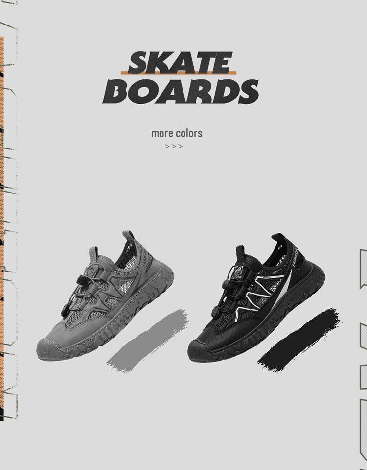 Men's Breathable Non-slip Sports and Work Shoes - Light Mesh Casual Footwear