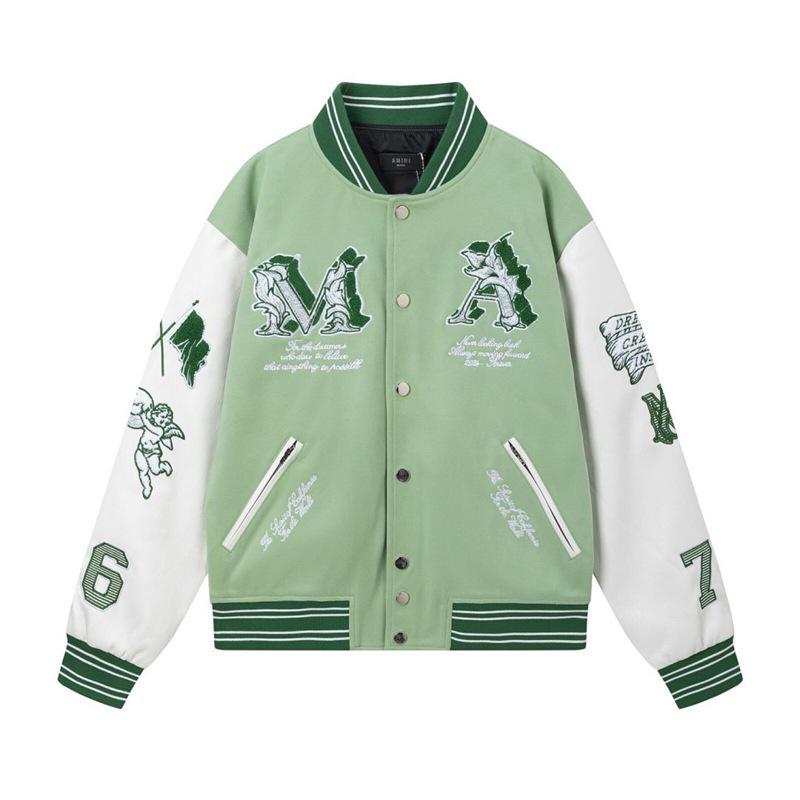 AMIRI Embroidered Casual American Baseball Jacket for Men