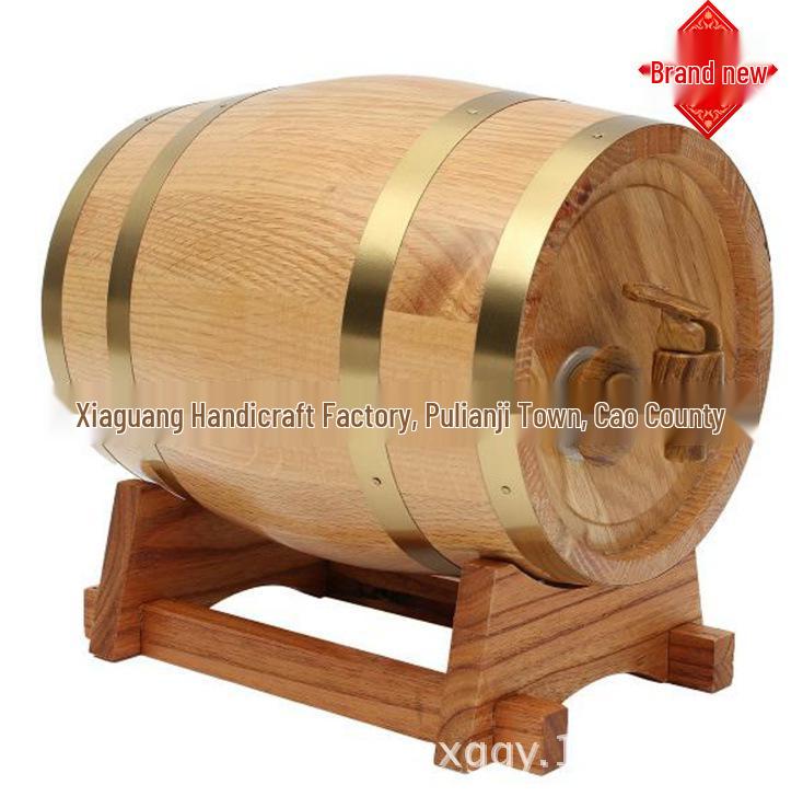 Barril de Madeira para Vinho Tinto ou Cerveja - Decoração Horizontal de Pinheiro Carvalho