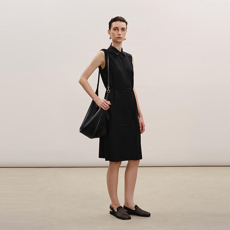 2026 Summer H-Line Sleeveless Shirt Dress