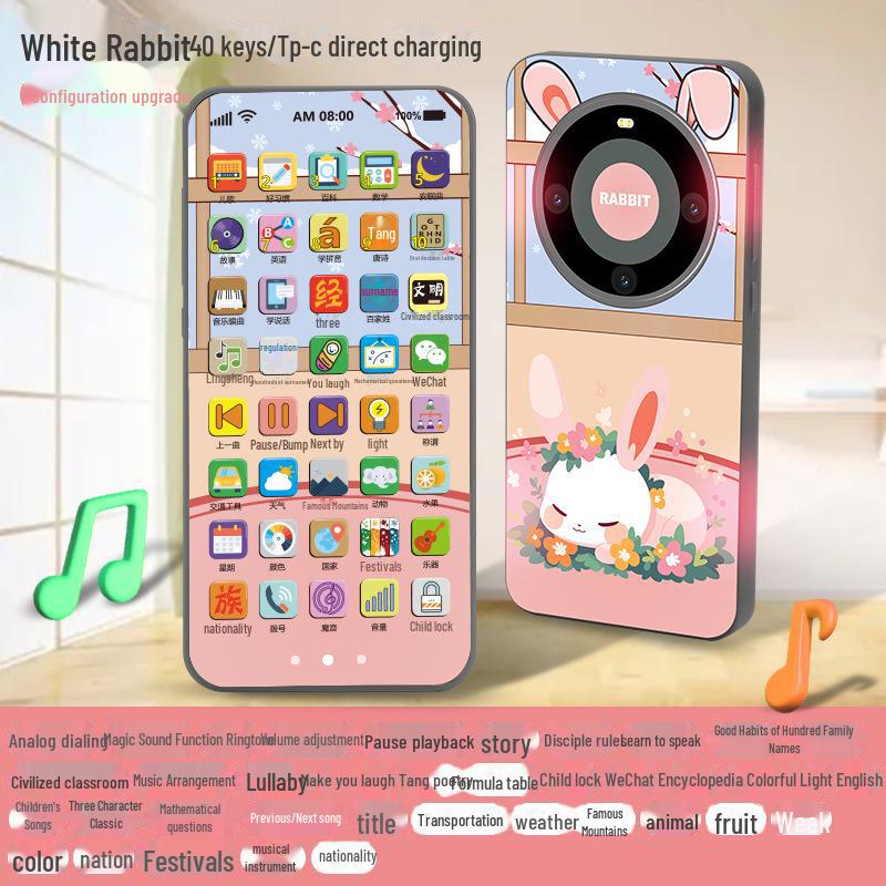Infant Educational Mobile Phone Toy with Music, Lights, and Stories