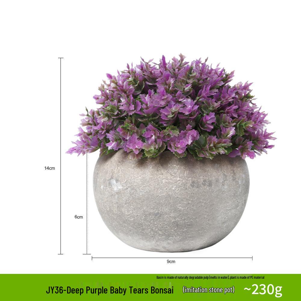 Artificial Baby's Breath Potted Flower for Wedding and Bedside Decor