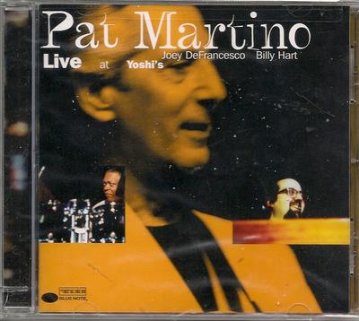 CD PAT MARTINO - Live At Yoshi's 724349974920 Blue Note 2001 US Jazz Occasion