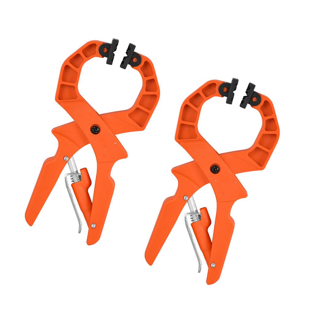 2pcs Woodworking Spring Clamps Strong Clamping A Shape Quick Release Adjustable Ratcheting Spring Clamp for Carpentry