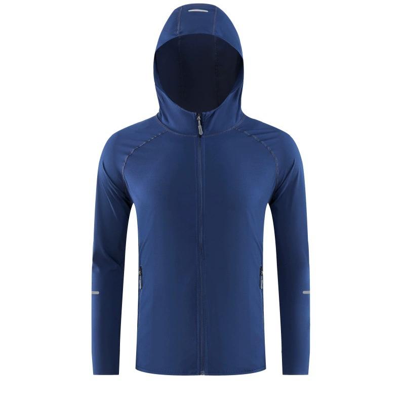 Summer Couple's Running Jacket, Sports Hooded Sunscreen Jacket, Men's Quick Drying Reflective Fitness Jacket, Men's and Women's