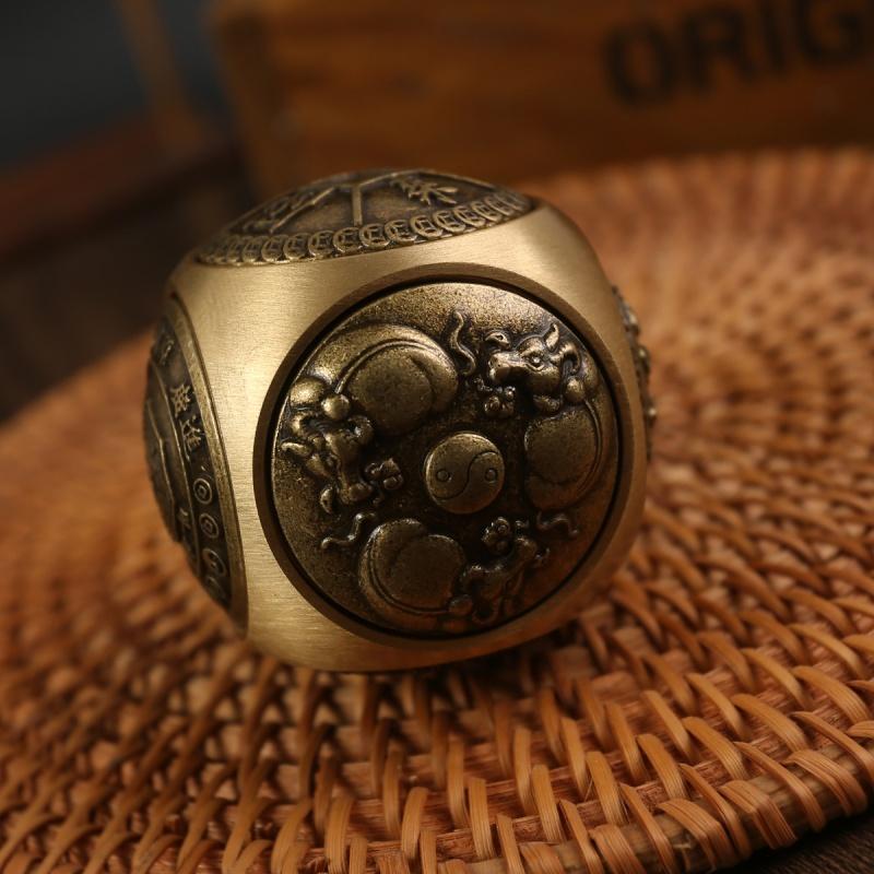 Six-Faced Anti-Stress Fidget Spinner Four Blessing Implies Auspiciousness Home Decor Gift For Party Birthday Stress Relief Toy