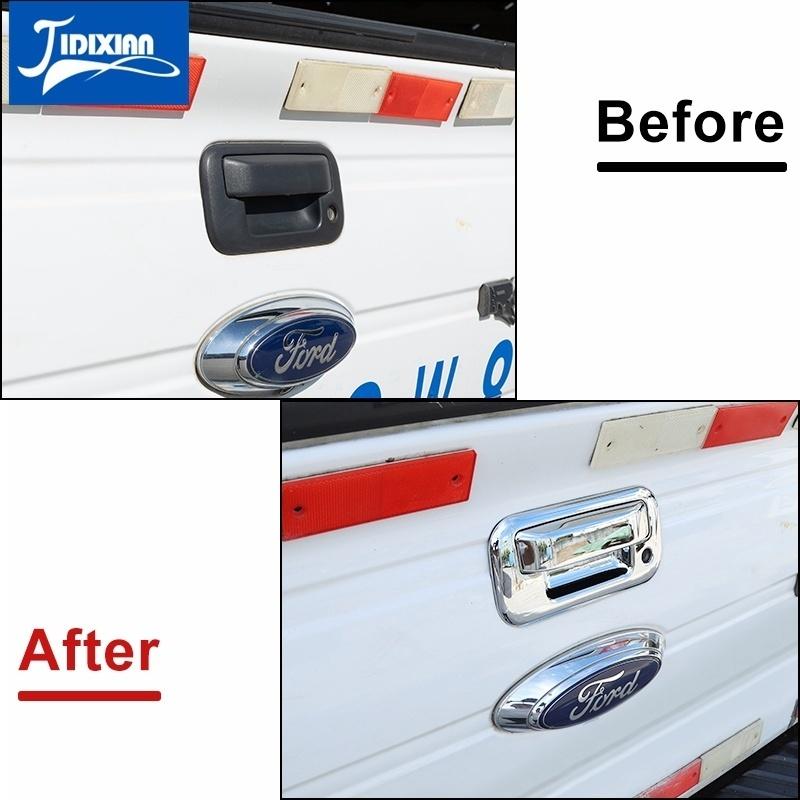 JIDIXIAN Auto Heck Heckklappe Tür Haltegriff Dekoration Abdeckung Zubehör, für Ford F150 2009 2010 2011 2012 2013