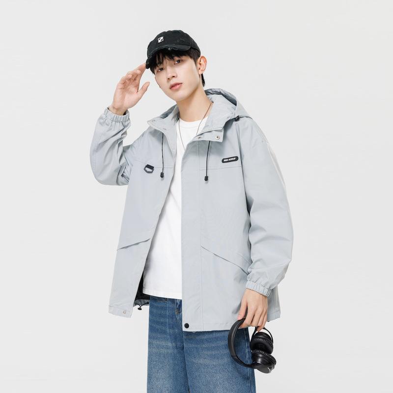 Japanese Spring and Autumn Jacket Couple Jacket Men's and Women's American Jacket Hooded Casual